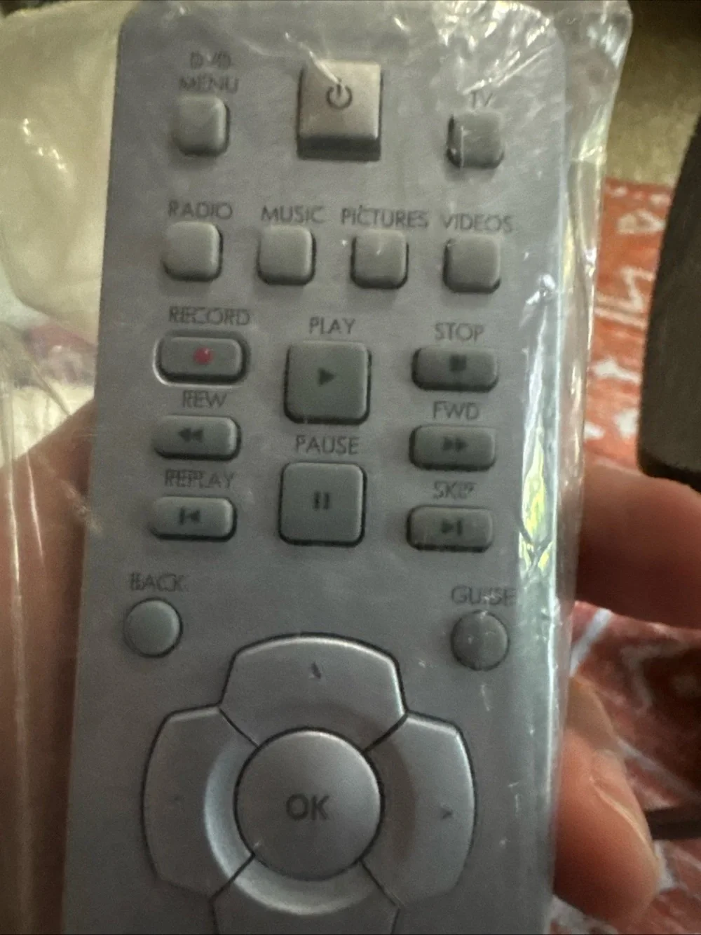 BRAND NEW HP MEDIA CENTER REMOTE CONTROL RC1314401 RC6 OEM GENUINE SILVER